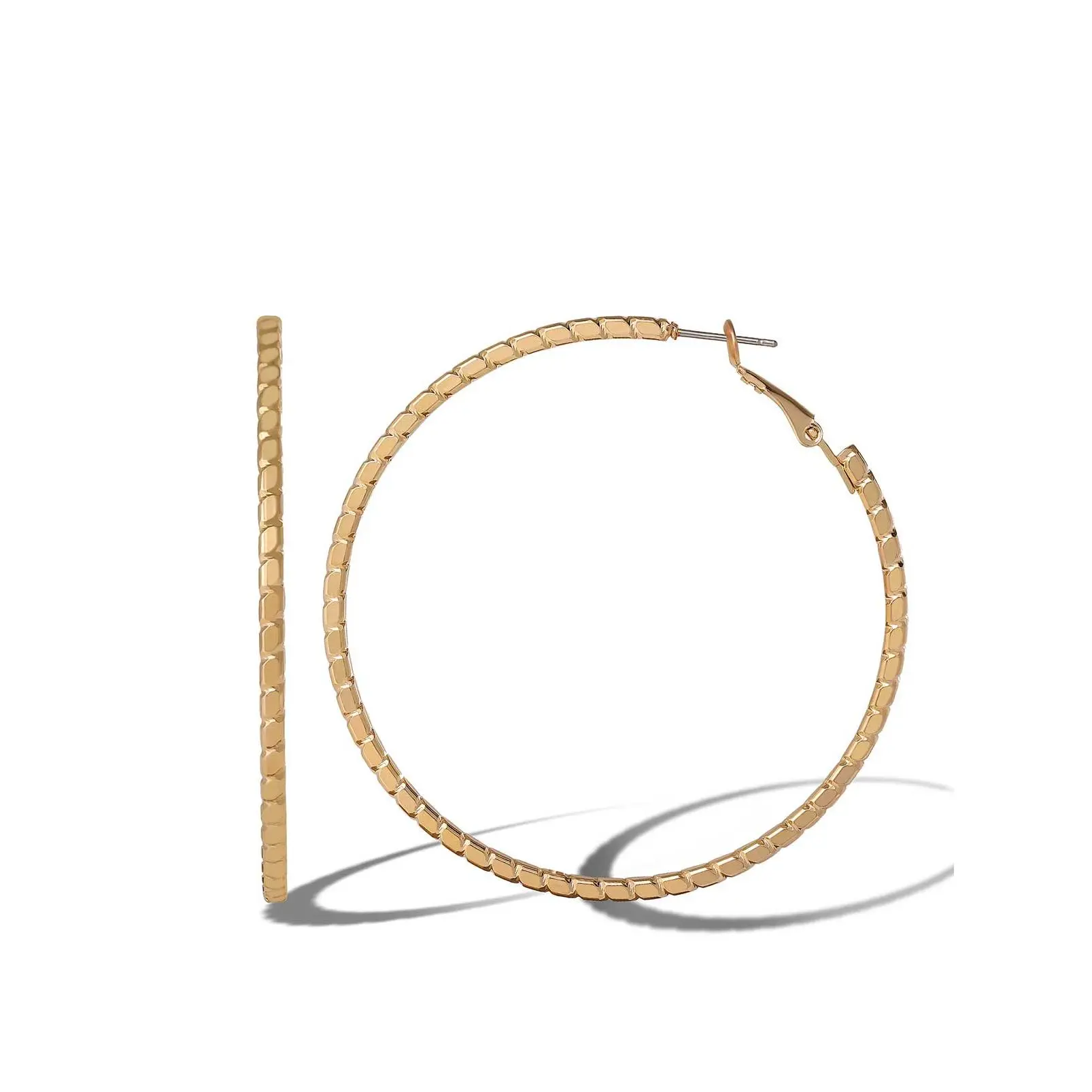 Textured Hoop Earrings