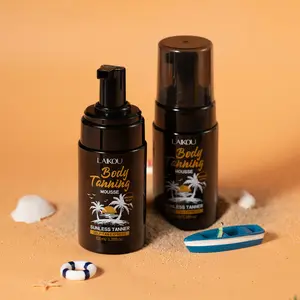 LAIKOU Sunless Tanning Mousse 2 Bottles | Lightweight Mousse Formula for Natural Glow & Moisturized Skin