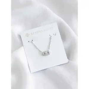 Kendra Scott Bailey Pave Pendant Necklace