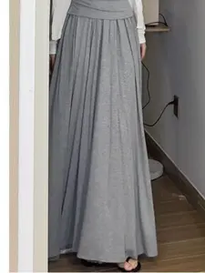 Elegant Half-Length Dress, High-Waisted Slimming Flowy Skirt, Hiding Hip and Fat, Perfect for Spring Summer Dates