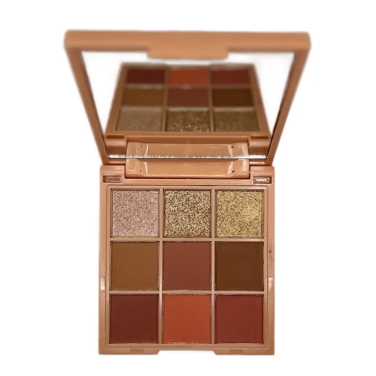 Peach Party Eyeshadow Blush 9 Color Palette #1 by Acts 2:17 Brushes - Warm peaches with a flirty vibe. Makeup Smooth Waterproof Cosmetic