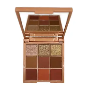 Peach Party Eyeshadow Blush 9 Color Palette #1 by Acts 2:17 Brushes - Warm peaches with a flirty vibe. Makeup Smooth Waterproof Cosmetic