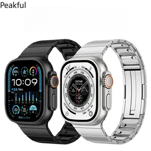 Business Apple Watch Strap | Trendy Quick Release Metal Band | Ultra-Thin One-Ball Stainless Steel Chain | Luxury Replacement Strap for iWatch 11 Ultra3 Series 10-1 Men Women Office Daily