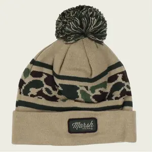 Mallard Camo Khaki Beanie | Marsh Wear Clothing