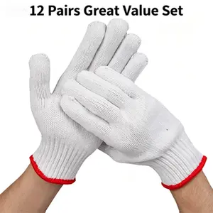 Nylon Thread Work Gloves 600g Dust-Free Non-Slip Wear-Resistant Protective Labor Protection Gloves Manufacturer Wholesale Global Selection/1