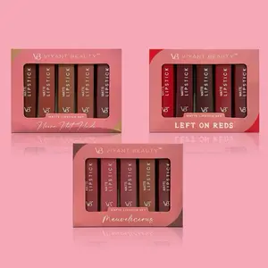 Vivant Beauty LIPSTICK SET BUNDLE Matte Lipstick Collection Never Not Nude Left On Reds Mauvelicious
