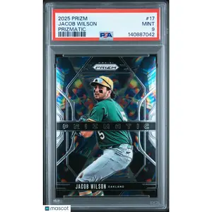 2025 Panini Prizm Prizmatic Jacob Wilson #17 PSA 9
