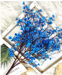 4Pcs/1Pc Artificial Flower Baby's Breath Flower Star, Mini Fake Flower, Blue Artificial Flower, Gypsophila Fake