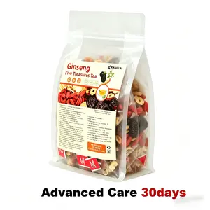 Kidney tea formula Ginseng Five Treasure TeaCombination Scented Tea Five Treasure Tea RedDate Wolfberry Tea Men's Tea Health TeaMulberry Herbal Formula Health Tea