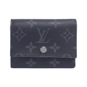 Pre-owned Louis Vuitton Canvas Small Leather Goods Victor Wallet Monogram Eclipse Wallet