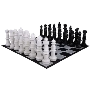 MegaChess 37 Inch Plastic Giant Chess Set with Nylon Mat