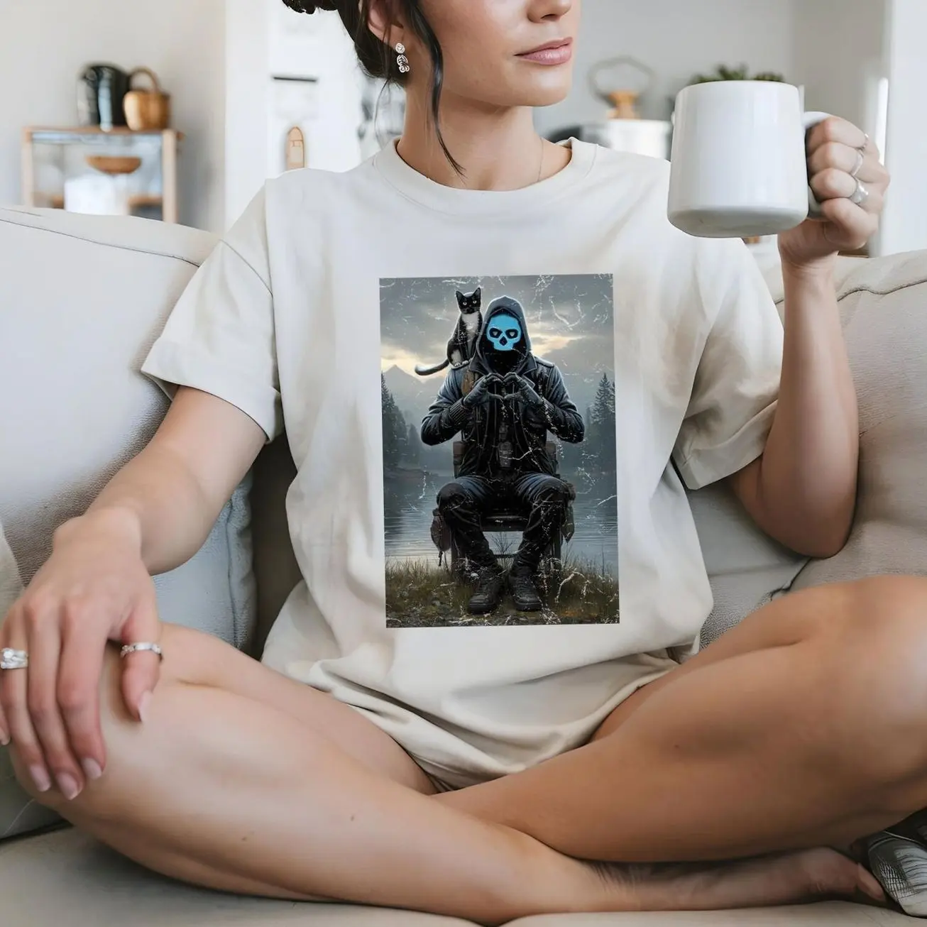 Lights Out Dark Romance T-Shirt: Josh and Fred Gothic Reader Tee YON