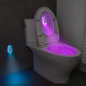 USB Rechargeable LED Night Light, RGB Toilet Light with 8 Color Changes, Suitable for Bathrooms, Kitchens, Bedrooms, Stairs, Corridors, Headboards, Wardrobes