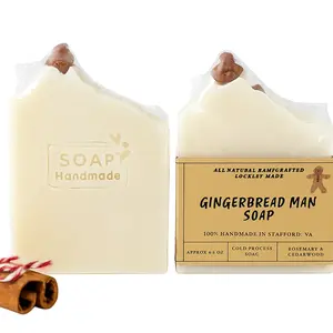 Gingerbread Man Soap | Handmade Rosemary, Cedarwood - Ginger Soap