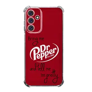 Durable Dr Pepper Lover Coquetee Aesthetic Clear Soft Phone Cases Compatible With SAMSUNG GALAXY A14 A15 A16 A25 A26 A34 A35 A36 A53 A54 A55 A56 4G 5G Transparent Tough High-quality Gift Shockproof Full Protection Anti-Drop Phone Cases Shell Cover