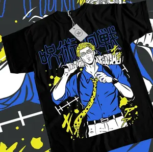 Kento Nanami T-shirt Itadori Yuji Jujutsu Kaisen Gojo Sukuna Toji Shirt All Size