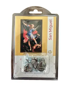 Rosary of Saint Michael the Archangel with Imitation Mother of Pearl Beads