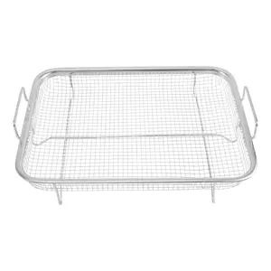 1Pcs Air Fryer Basket for Oven, Stainless Steel Grill Basket, Non-Stick Mesh Basket, Air Fryer Tray Wire Rack Basket