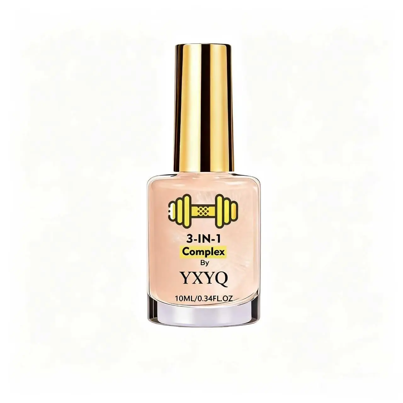 YXYQ 3‑In‑1 Complex Nail Strengthener, Base Coat Nail Hardener Treatment for Weak Brittle Nails, 10ML