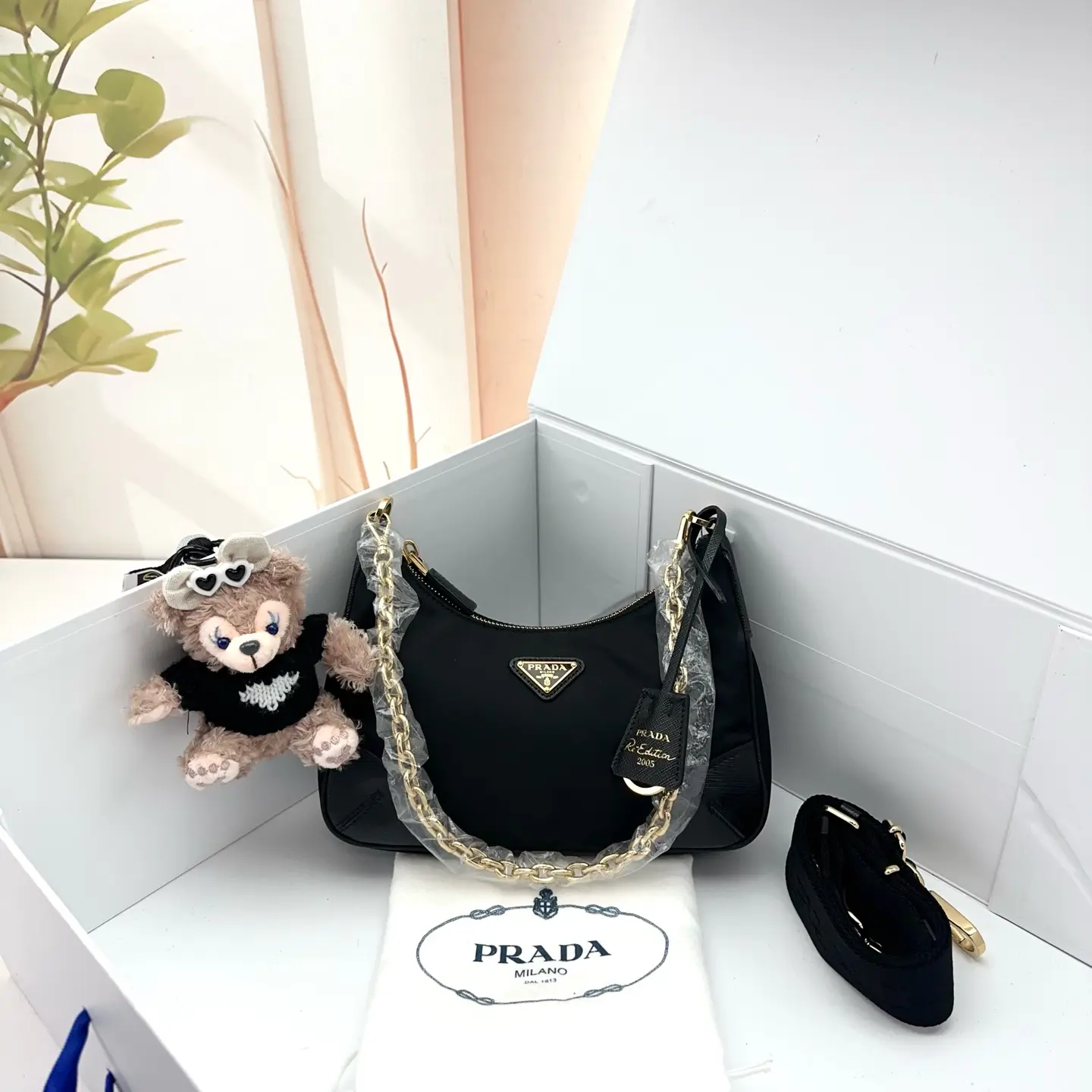 Pre-owned PRADA Nylon Re Edition Shoulder Bag 0807 raye 18955736