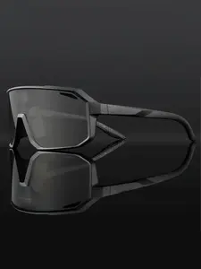 Unisex Large Frame Sports Glasses, Trendy Casual Tinted Lens Glasses for Everyday Use, Fashion Accessories for Outdoor Activities, Sports Eyewear