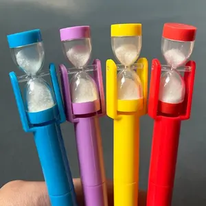 4Pcs Creative Cute Hourglass Quicksand Ballpoint Pens | Smooth Writing Novelty School Office Stationery