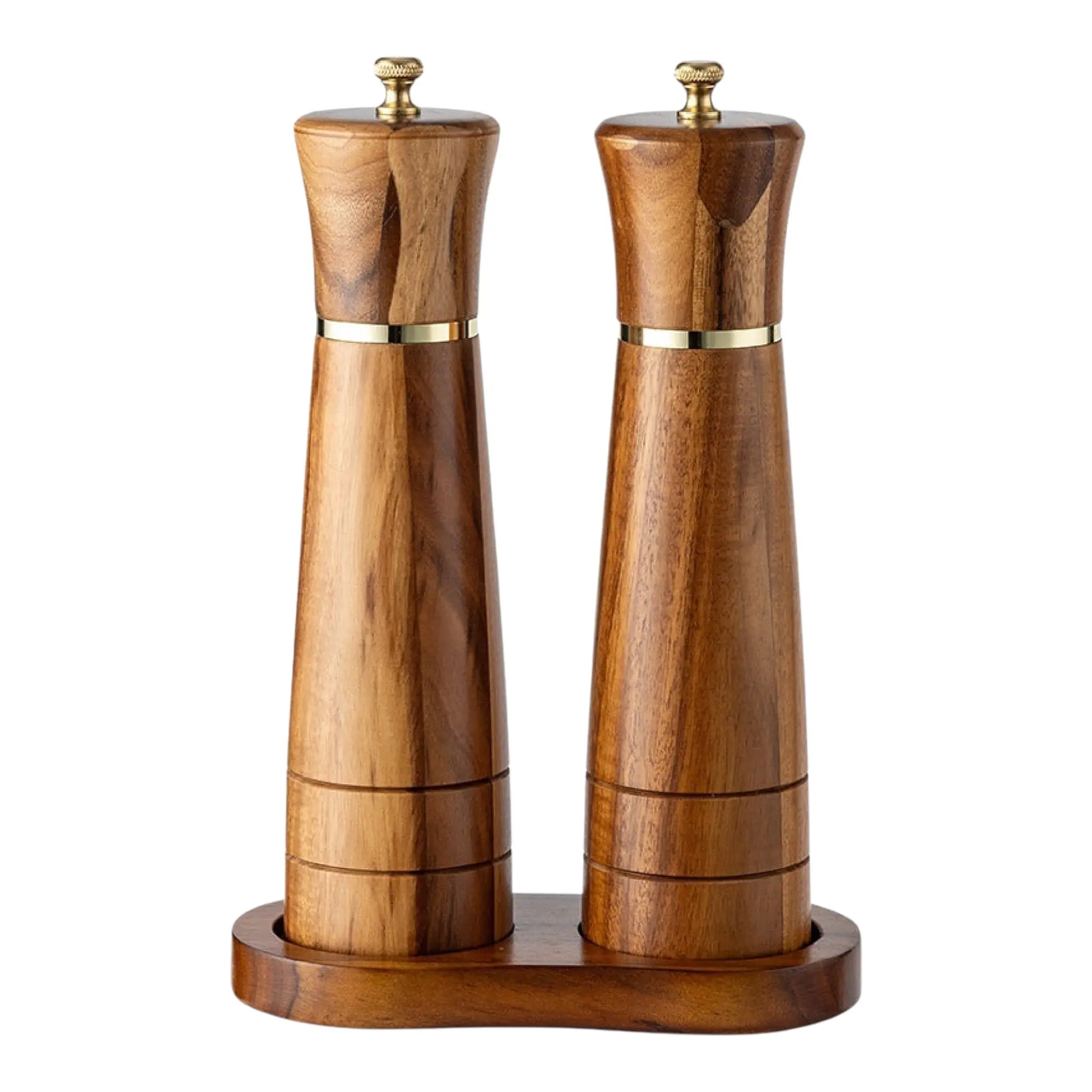 8-inch (20.32 cm) Minimalist Wooden Manual Pepper Grinder - Comfortable to Hold, Adjustable Grind Kitchen Gadgets, Box-Included Spice Mill for Kitchen Seasoning, Business Gifts