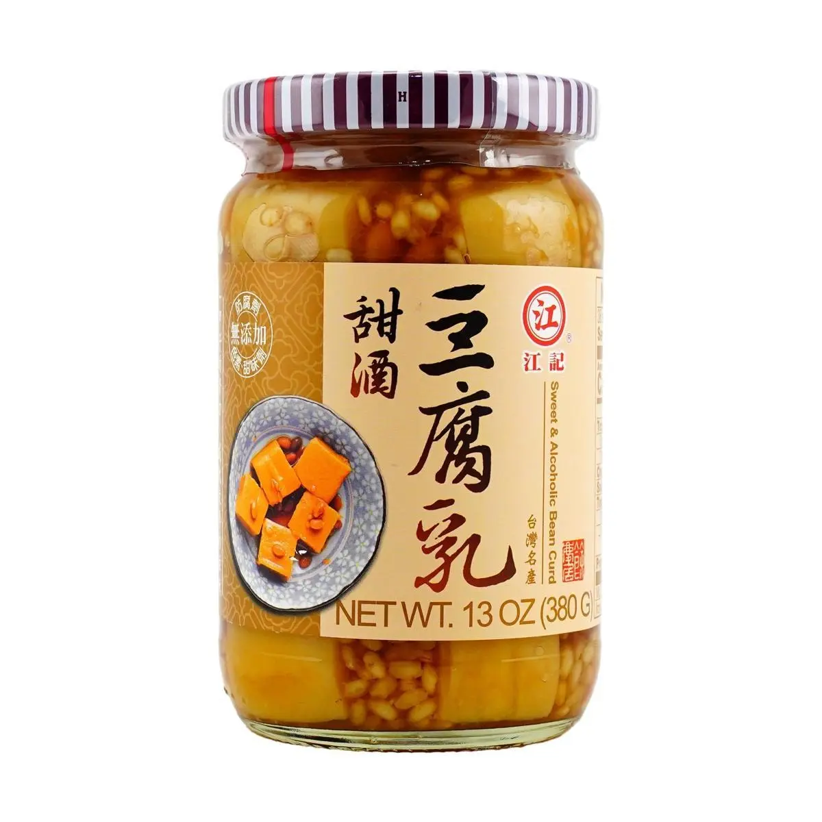 JIANGJI Taiwan Sweet Fermented Bean Curd 380g - Authentic Fu Ru for Cooking & Dipping