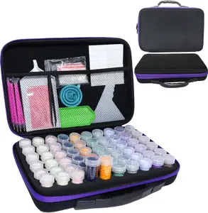 LEIYULY 30/60120/180/240 Slots Storage Container for Diamond Art Kits with Diamond Art pens Tools and Portable Bead Storage Boxes, Diamond Art Storage Case and Diamond Art Storage Case