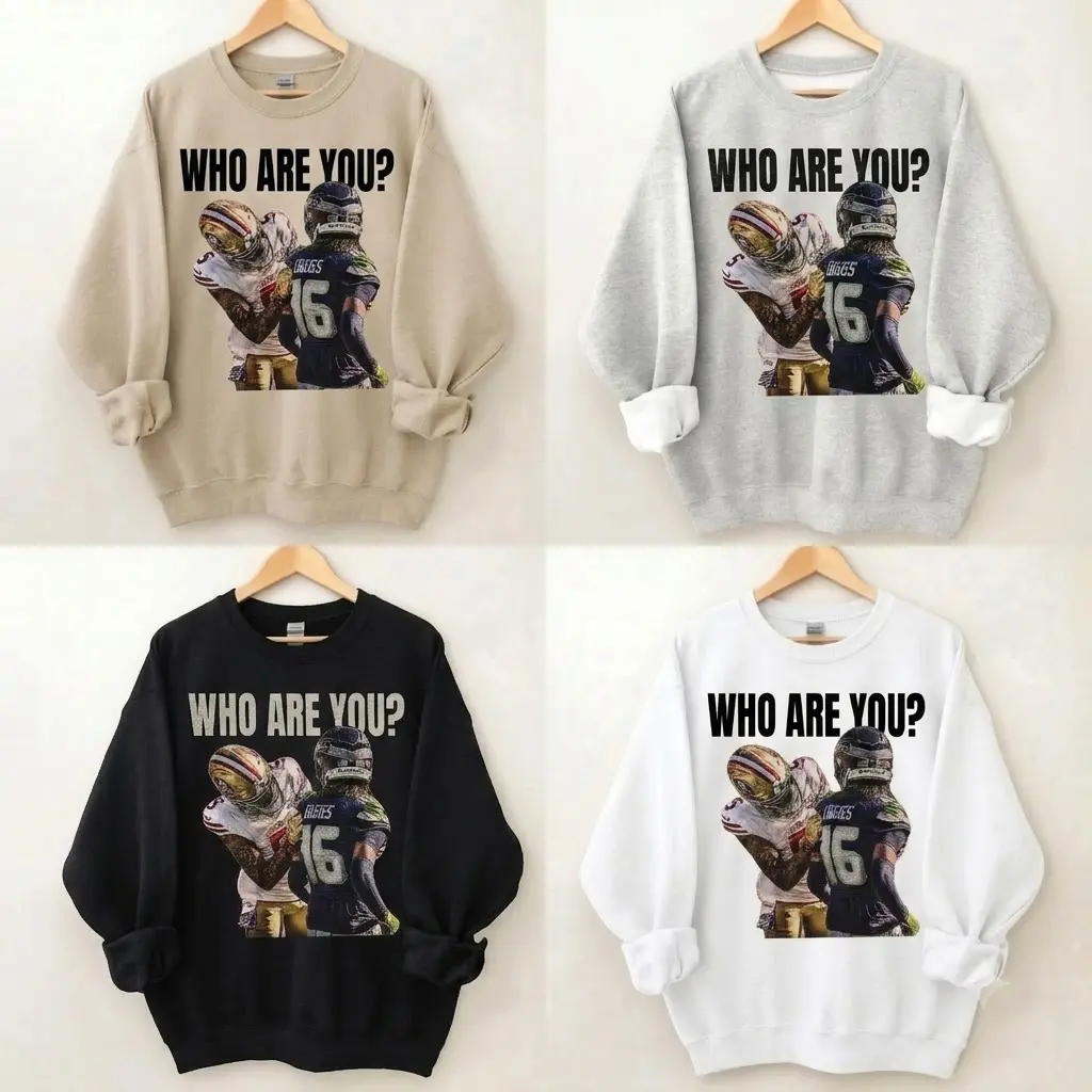Women's Mike Evans Who Are You Themed Pullover Football Sweatshirt, Football Fans Gift, 49ers Football Sweatshirt
