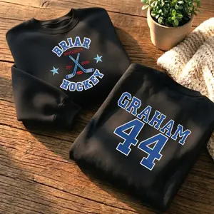 Briar University Graham 44 Sweatshirt, Briar U Embroidered Shirt, Off Campus Series Bookish Hoodie, Hockey Romance Sweatshirt Gift for Her