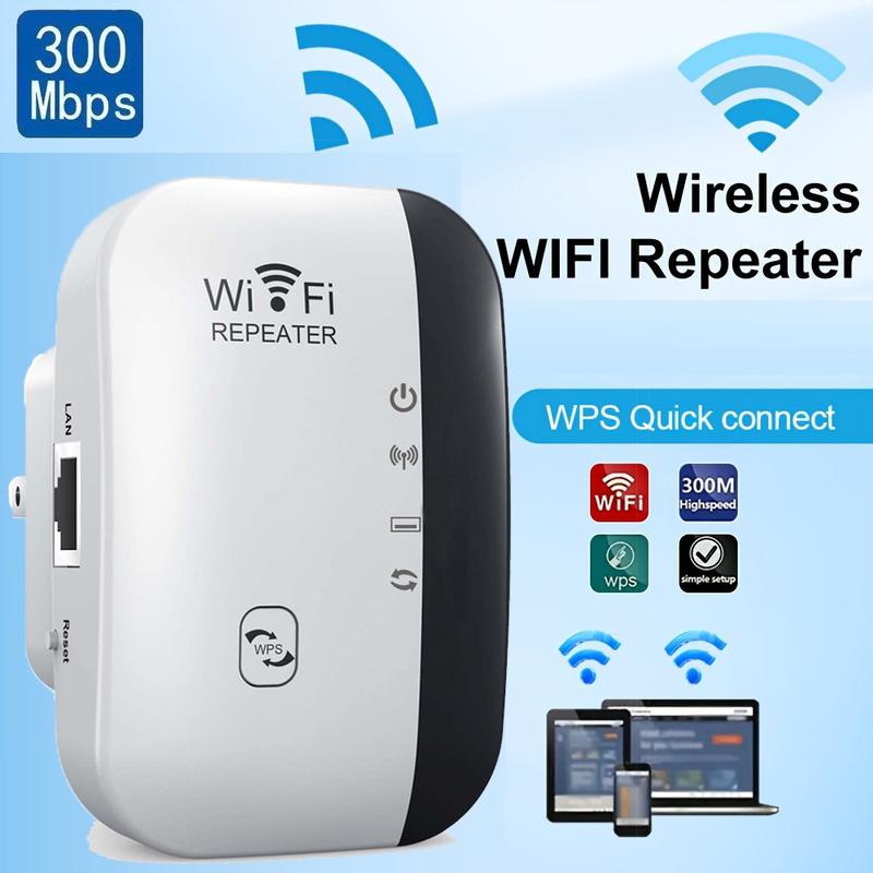 300Mbps WiFi Booster - Instant Signal Extender for Home & Office|   Strong Wall Penetration, Lag-Free Gaming & 4K Streaming, Easy Setup Portable Handheld Router