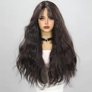 Smilco Black  Wave Machine-Made Wig – Lush Length, 26 Inch/SM359