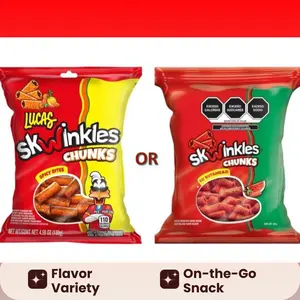 Skwinkles CHUNKS Lucas Mango Spicy Bites and/or Watermelon Flavored Snacks 9.48 oz 270g Potato Chips