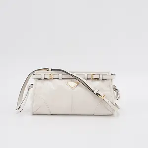 Pre-owned PRADA Oil Wax Leather Shoulder Bags Bonnie small leather shoulder bag BGP212237