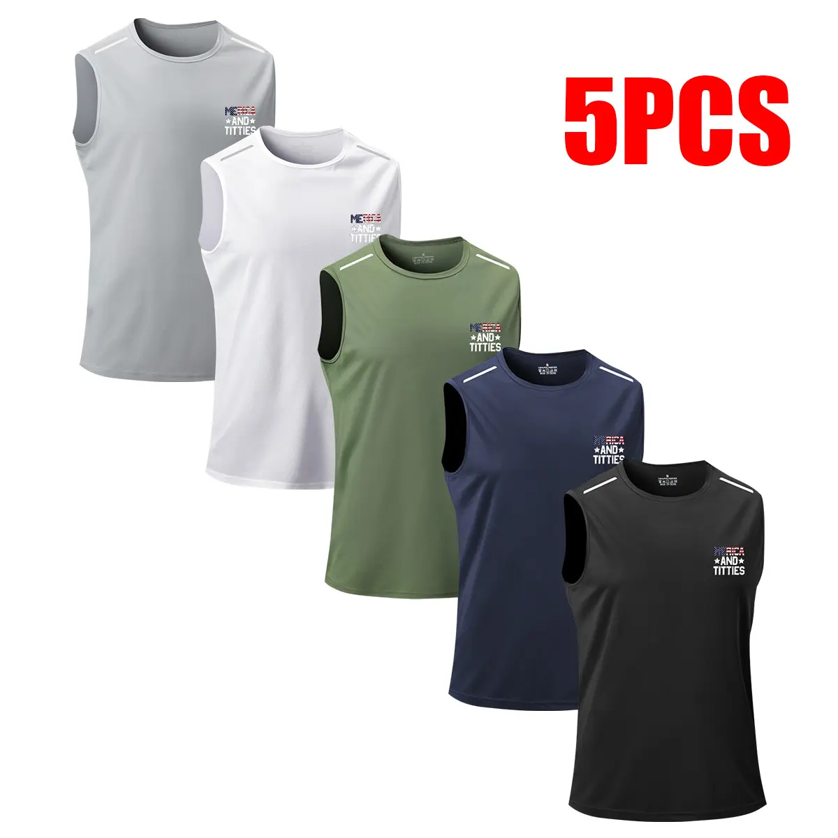 Male Tank Tops Featuring a Unique Print, Quick-Dry and Sleeveless Regular Fit Vest for Fitness Wear, Athletic Wear, Sweat‑Smart