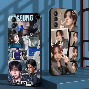 Heeseung Enhypen cool man poster Phone Case For Samsung Galaxy S26 S25 S24 S23 S22 S21 Plus Ultra Note20 Soft Black