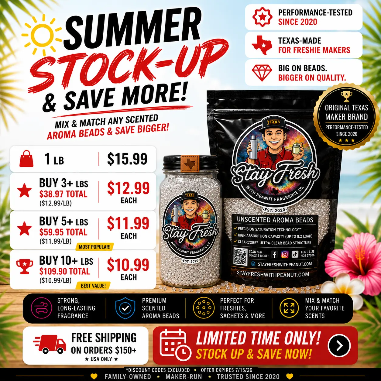 Scented Aroma Beads – Long-Lasting Fragrance by Stay Fresh With Peanut