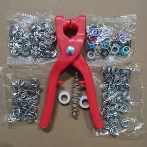 Colorful Durable Metal Snaps Tool Kit, Manual Press Pliers for DIY Handicraft, Clothing Hat Bag Sewing Supplies, Quick Release Snaps, Sewing Tools, Sewing Supplies Crafts