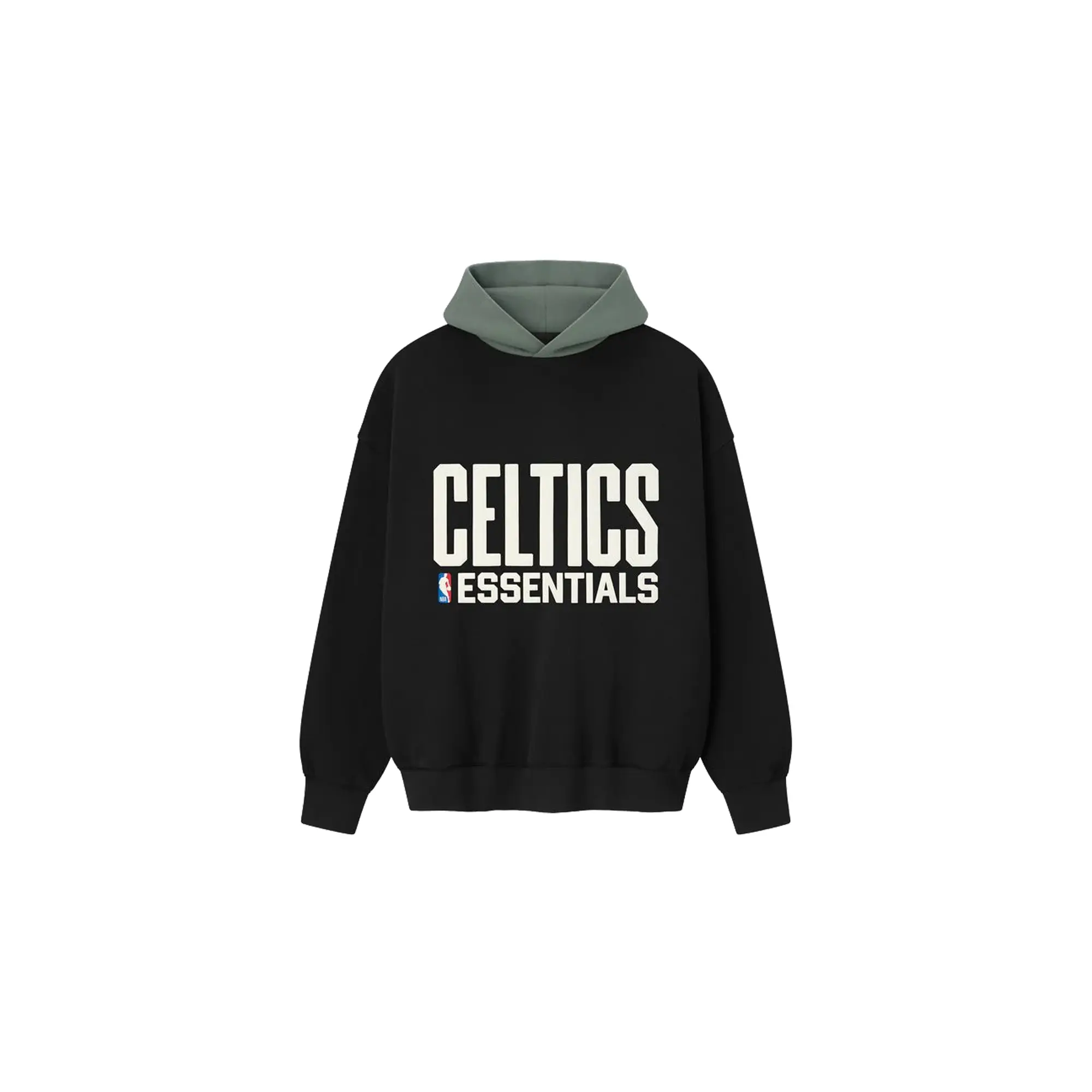 CELTICS SPORTS FIT HOODIE "BLACK / BALSAM GREEN" 192NB256407F CELTICS SPORTS FIT HOODIE "BLACK / BALSAM GREEN" 192NB256407F