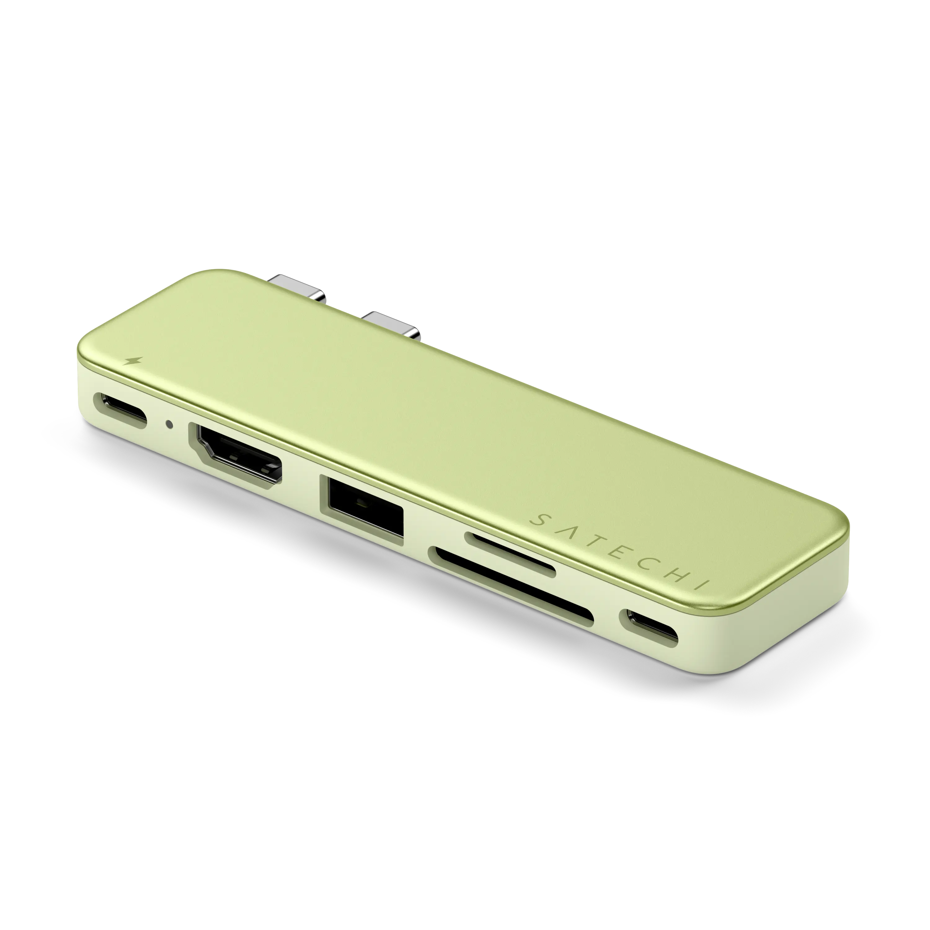 Satechi USB-C Snap Hub for MacBook Neo — 6-in-2 Flush Dual-Connector Hub with 4K/60Hz HDMI, 45W USB-C Pass-Through Charging, SD & microSD Card Readers, USB-A & USB-C 5Gbps Data