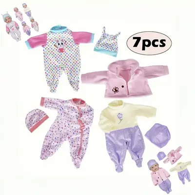 12 Inch Poseable Baby Doll With Bassinet & Bunny - Vinyl Jointed Toddler Toy (Purple)
