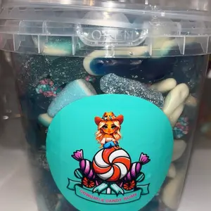 Sour Blue Razz Sweet Snack Bucket - 2 Pounds - Perfect Snack for Sweet Lovers