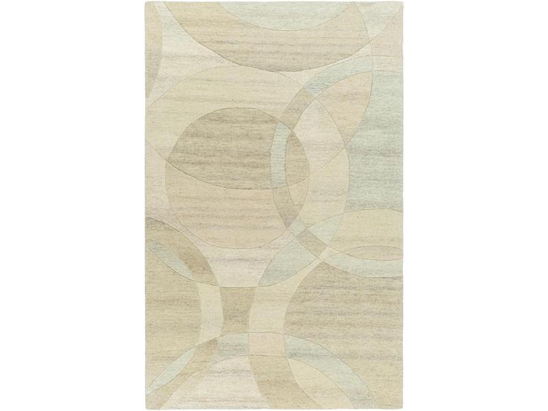 Livabliss Hand-Tufted 100% Wool Fluffy Shaggy Modern Rectangle Home Decorative Rug, Model FM7241-811, 8' x 11', Neutral Tones (Ash-Pearl-Khaki), High-Low Pile Indoor Mat