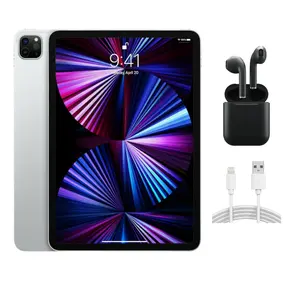 Refurbished iPad Pro 11"  (Unlocked)-Excellent Condition (WiFi + Cellular) with Wireless Earbuds & 1 Year Warranty(2021)
