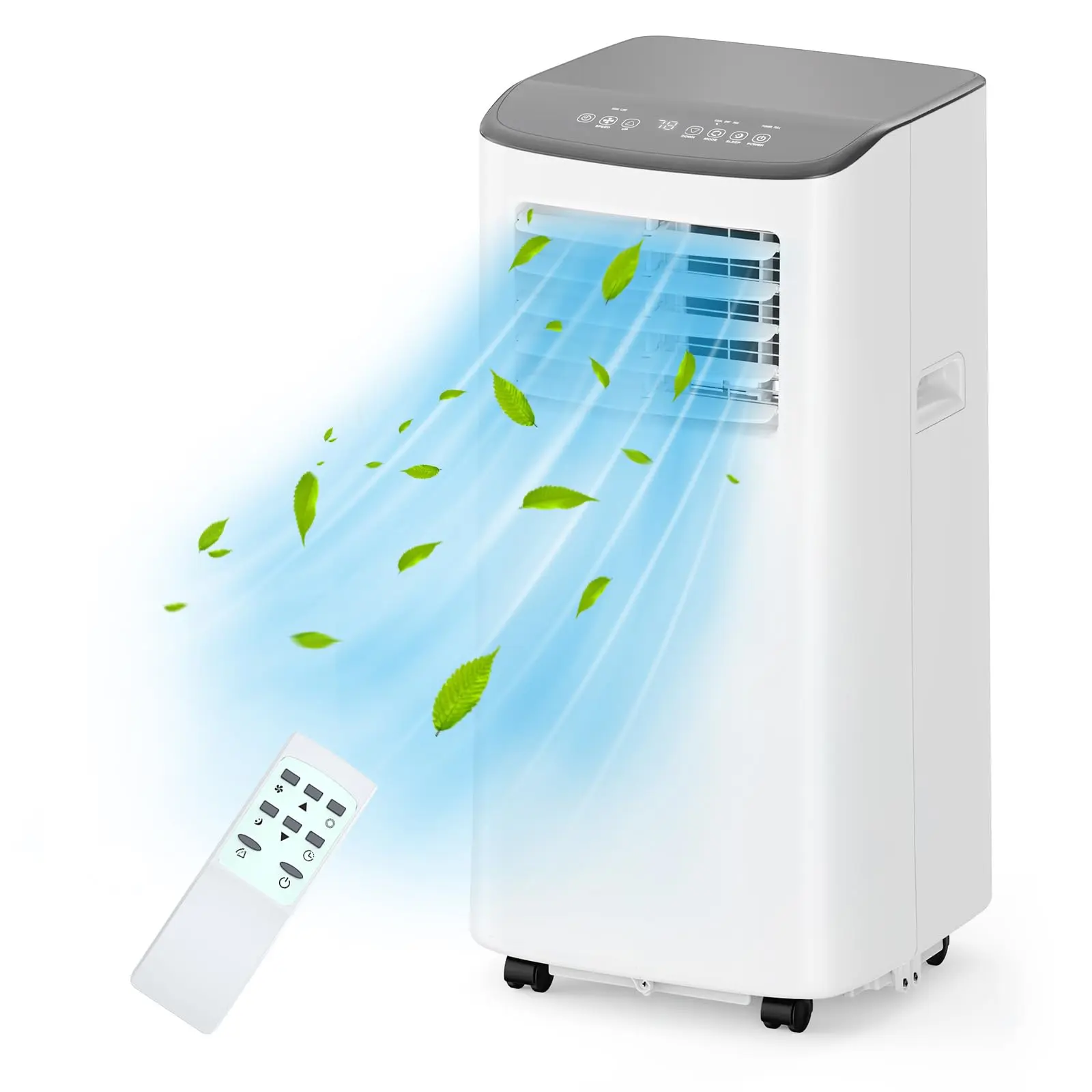 Garvee 8000 BTU Portable Air Conditioner with Integrated Dehumidifier and Fan Modes, Remote Control, Sleep Mode, 24H Timer, and Easy Window Installation Kit, Cools Rooms up to 350 Sq.ft