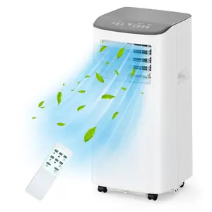 Garvee 8000 BTU Portable Air Conditioner with Integrated Dehumidifier and Fan Modes, Remote Control, Sleep Mode, 24H Timer, and Easy Window Installation Kit, Cools Rooms up to 350 Sq.ft