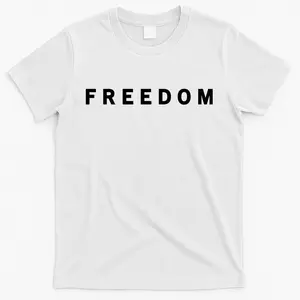 Freedom Charlie Kirk Patriotic Faith Political Awareness USA Christian Faith T-Shirt
