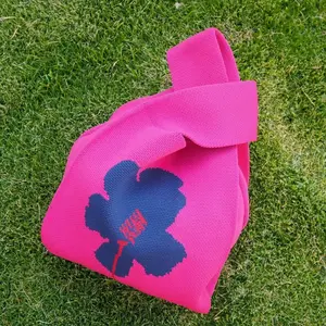 Hibiscus Chic Pink Knot Bag