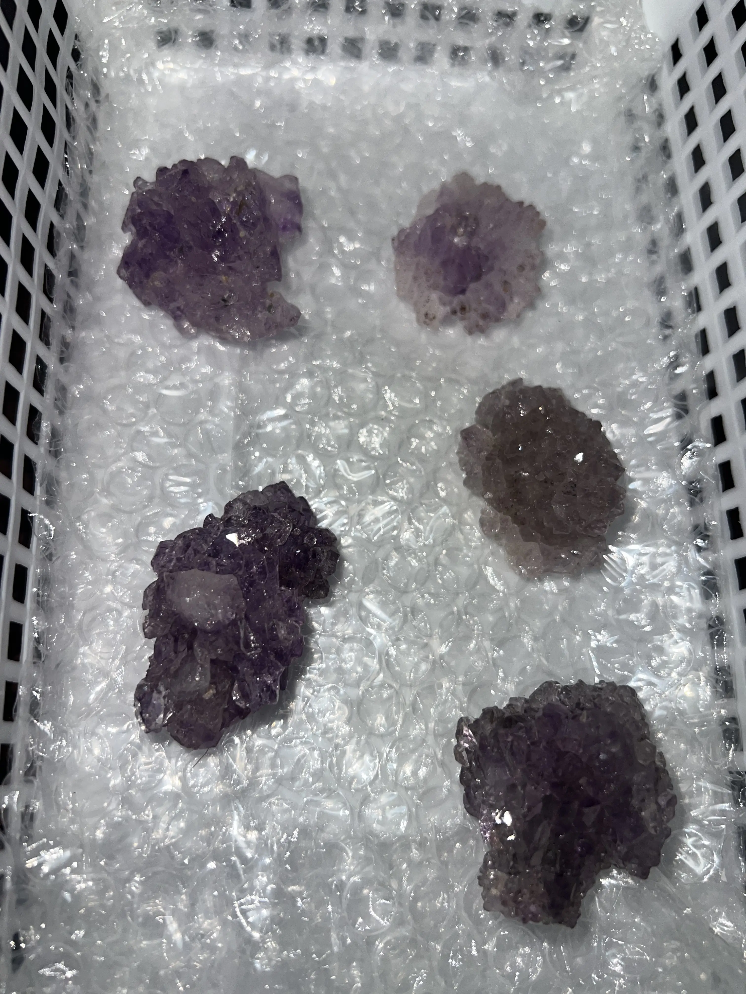 Natural Crystal: Amethyst with Biotite from India